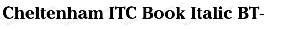 Cheltenham ITC Book Italic BT字体转换